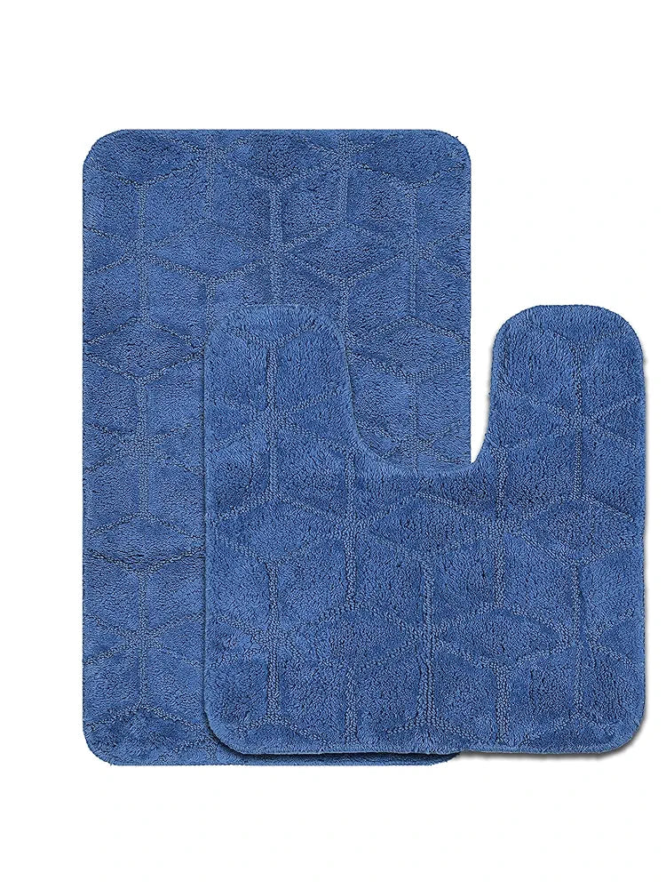Saral Home Solid Antiskid Bathmat Set